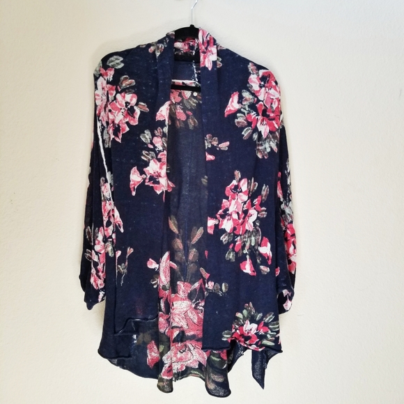 Anthropologie knitted & knotted floral cardigan - Picture 4 of 12